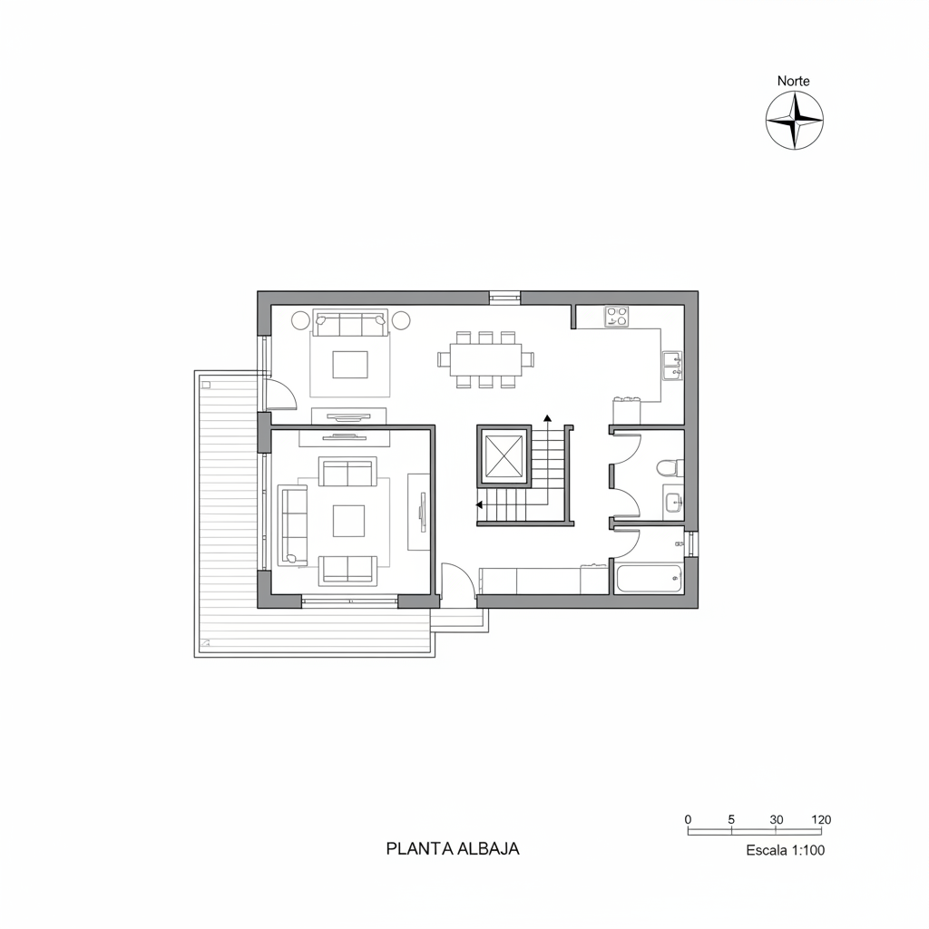 Plano Refugio Alborada
