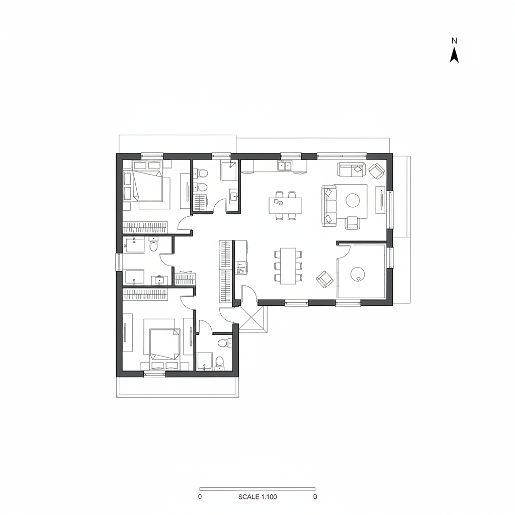 Plano Casa Moderna Prefabricada
