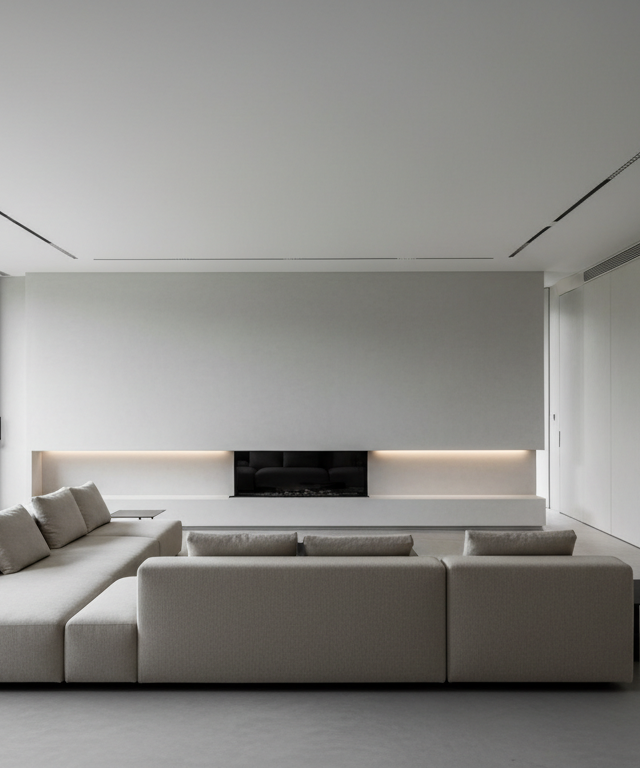 Salón en estilo Minimalista generado con IA