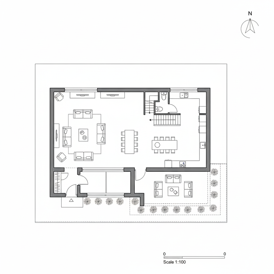 Plan — Casa Alborada