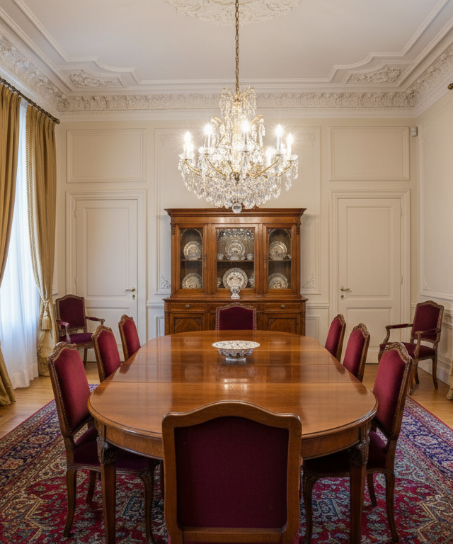 Comedor en estilo Clásico generado con IA
