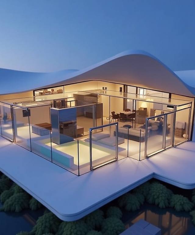 Diseño futurista — 301 m² útiles